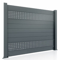 Fence panel with aluminum posts, Hermes, aluminum PG13