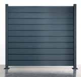 Aluminum metal fence panel, with aluminum bars, Sfinx model PG50