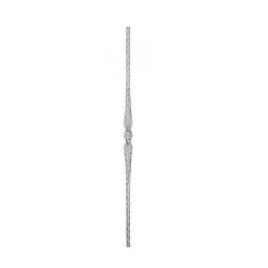 Decorative rod (support rod) 02-030 with embossed edges 14x14 mm