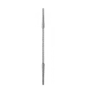 Decorative rod (support rod) 02-031 with embossed edges 14x14 mm