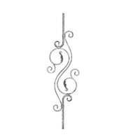 Decorative field for balustrades 02-183, 12x12 mm