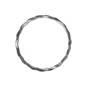 Anello decorativo 08-025, Ø esterno 100 mm, goffrato