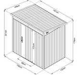Garden shed, tool storage box, galvanized steel, code: 30-003