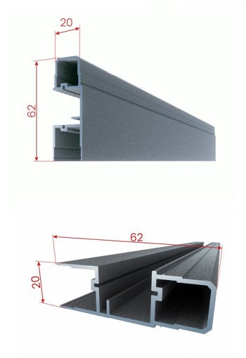 Pannello di recinzione con montanti in alluminio, Bacus, alluminio PG10