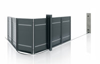 90 degree sliding gate, Hercules, aluminum PC9