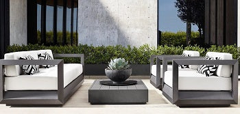 Premium-Möbel Set aus Aluminium, für Terrasse/Garten/Balkon, Modell DUBAI