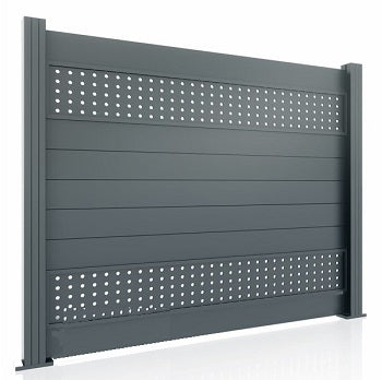 Fence panel with aluminum posts, Hermes, aluminum PG13