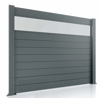 Fence Panel with Aluminum Posts, Athens, Aluminum PG12
