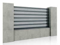 Fence panel with existing posts, Venus, aluminum PG34