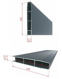 Zaun mit Aluminium-Sperrholz, Atlas PG43