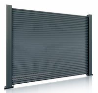 Fence panel with aluminum poles, Tron model, aluminum PG50