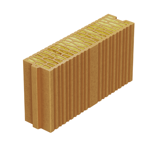 Brick EVOCERAMIC 12 VB, mattone isolante con lana di basalto, 460/120/238 mm