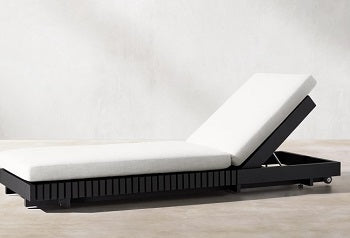 Premium aluminum chaise longue for the terrace/garden/balcony, Dubai model, KYOTO model