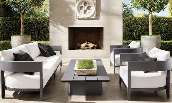 Set di mobili in alluminio premium per terrazza/giardino/balcone, modello NISA