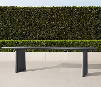 Set tavolo da pranzo con 6 sedie in alluminio di alta qualità, per patio/giardino/balcone, modello NISA