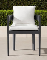 Esstisch-Set mit 6 hochwertigen Aluminiumstühlen, für Terrasse/Garten/Balkon, Modell NISA