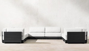 Set di mobili premium in alluminio, per terrazza/giardino/balcone, modello KYOTO DELTA