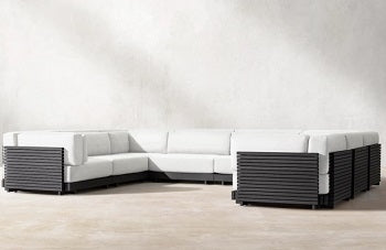 Set di mobili premium in alluminio, per terrazzo/giardino/balcone, modello KYOTO TETA